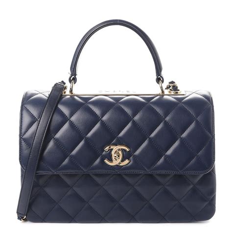 navy chanel handbag|chanel navy bag 104.